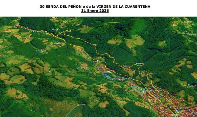 RUTA SENDA DEL PEÑON ENERO 2026
